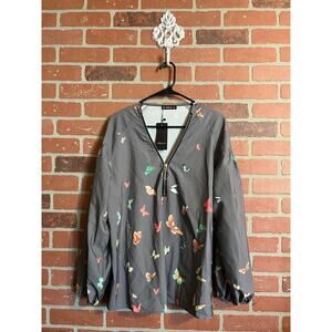 Sheilay | Gray Long Sleeve Butterfly Top